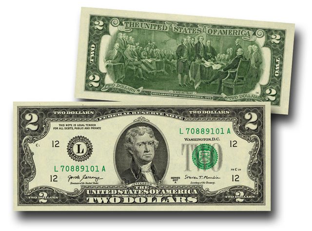 #2D-017
2017 $2.00 U.S. Legal Tender Bank Note