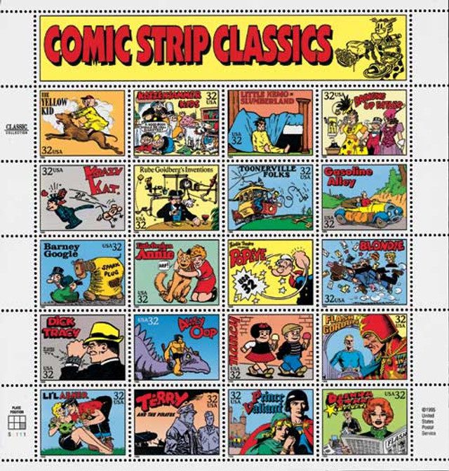 #3000 - 1995 32c Comic Strip Classics