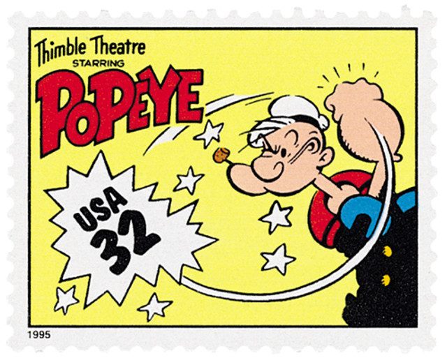 # 3000k - 1995 32c Comic Strip Classics: Popeye