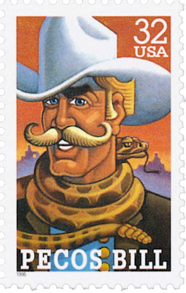 #3086 - 1996 32c Folk Heroes: Pecos Bill