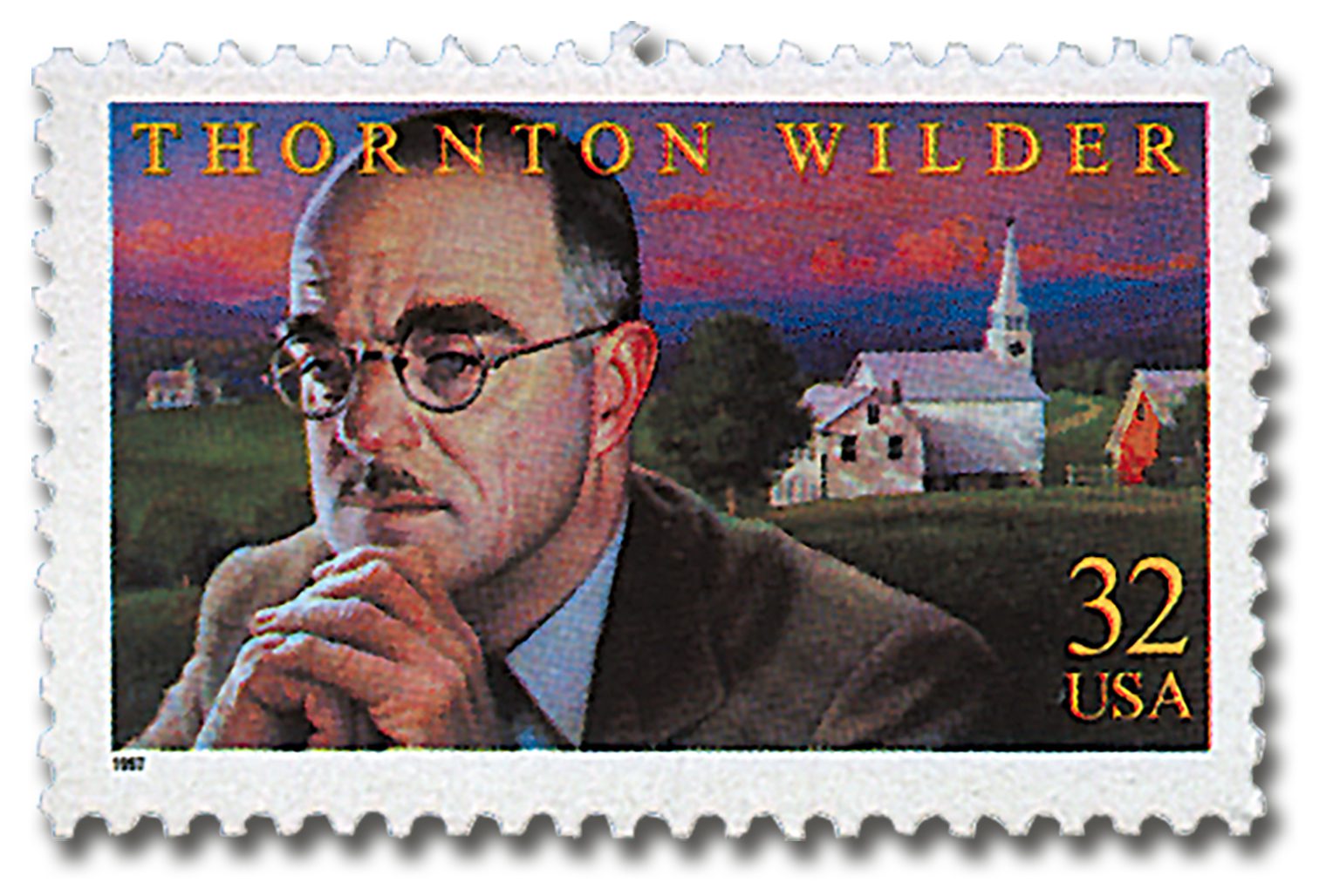 #3134 - 1997 32c Literary Arts: Thornton Wilder