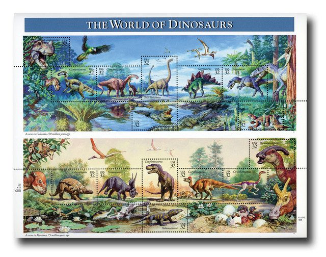 #3136 - 1997 32c Dinosaurs