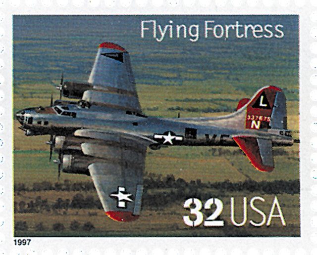 #3142k - 1997 32c Classic American Aircraft: Flying Fortress