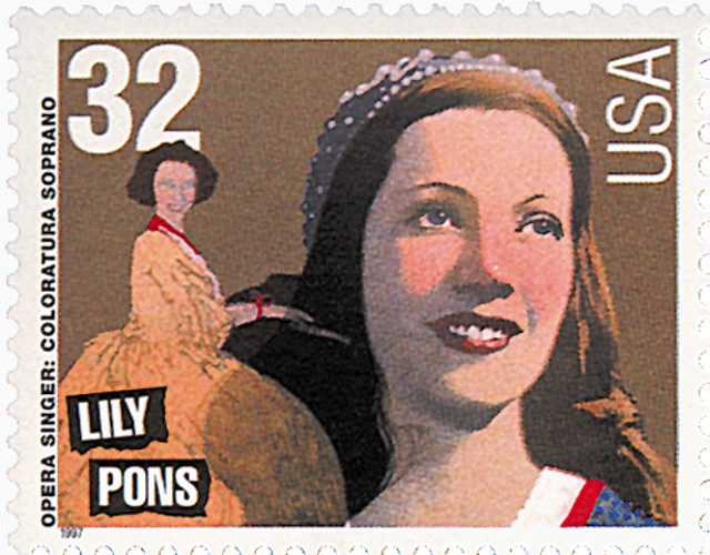 #3154 - 1997 32c Opera Singers: Lily Pons