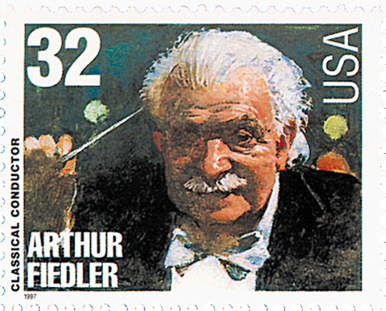 # 3159 - 1997 32c Conductors and Composers: Arthur Fiedler, Conductor