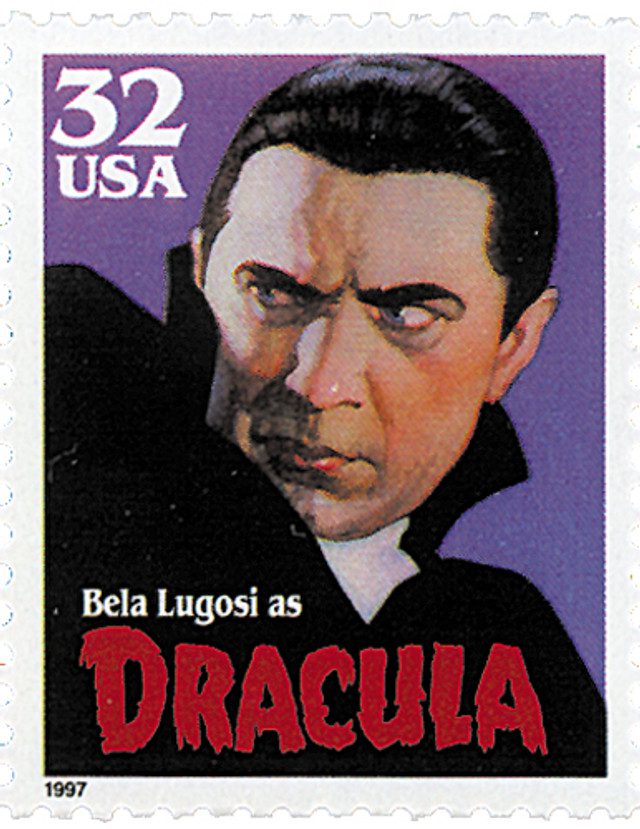 #3169 - 1997 32c Classic Movie Monsters: Bela Lugosi as Dracula