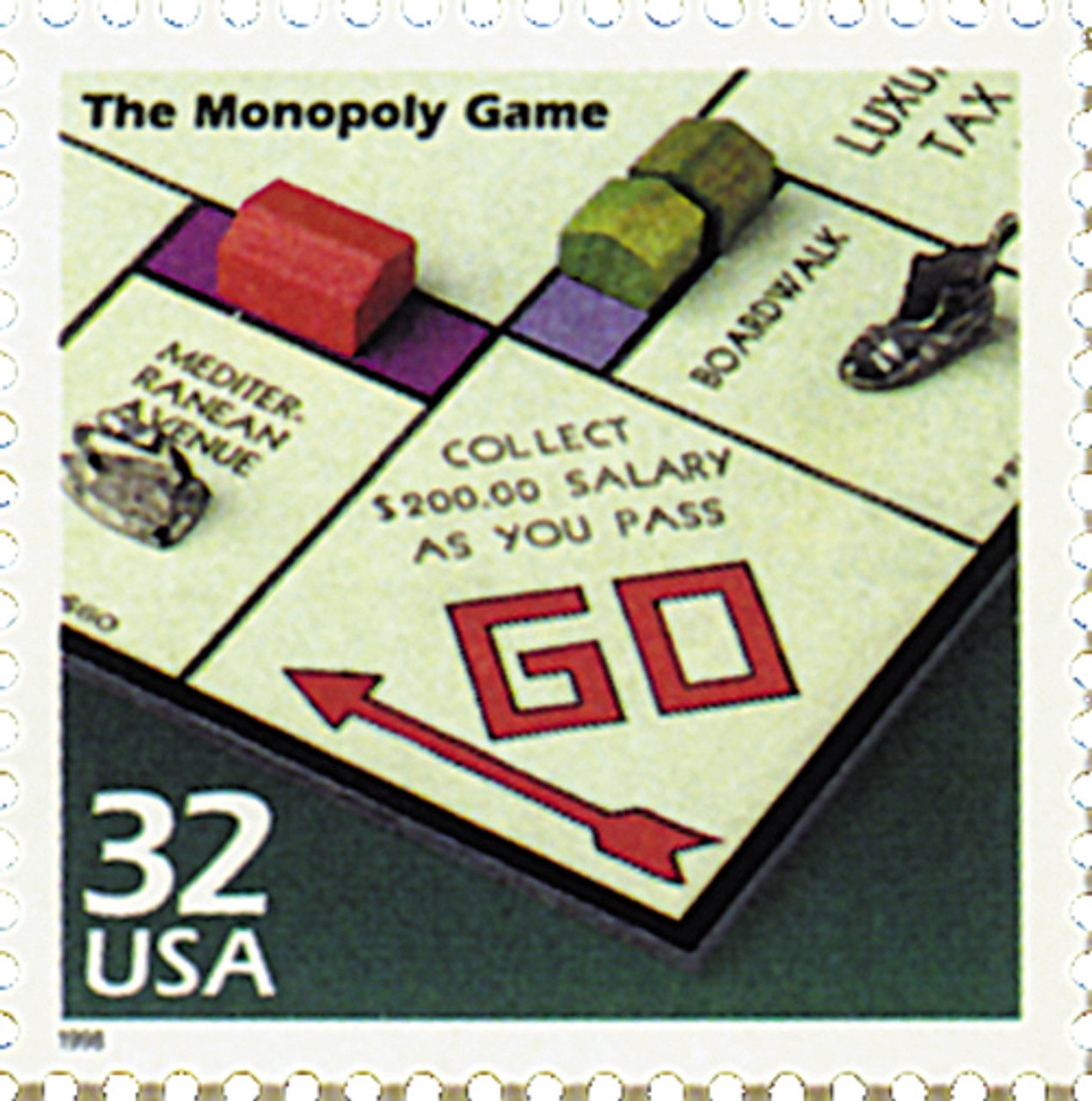 #3185o - 1998 32c Celebrate the Century,1930s: The Monopoly Game