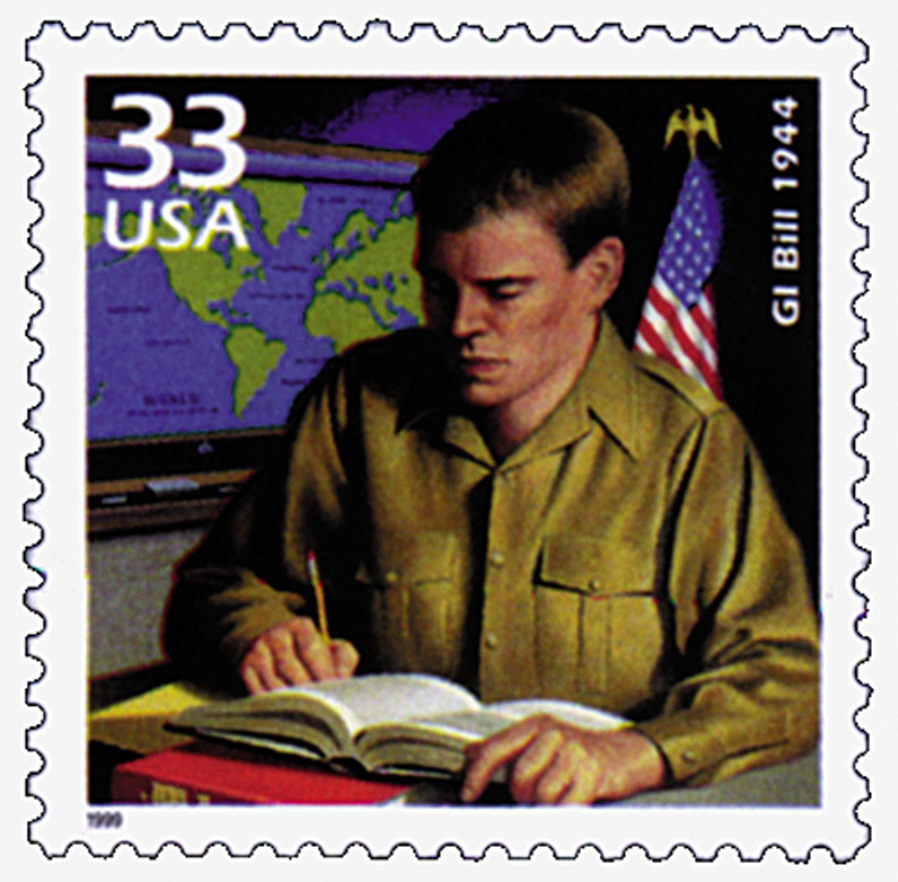 1999 33¢ Celebrate the Century - 1940s: GI Bill 1944