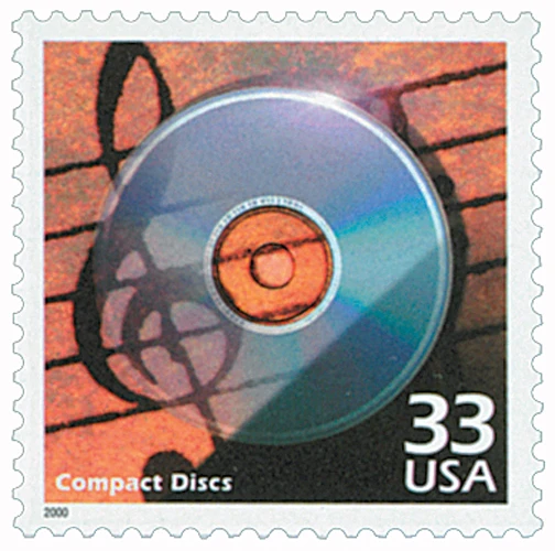 #3190h
2000 33c Celebrate the Century - 1980s: Compact Discs