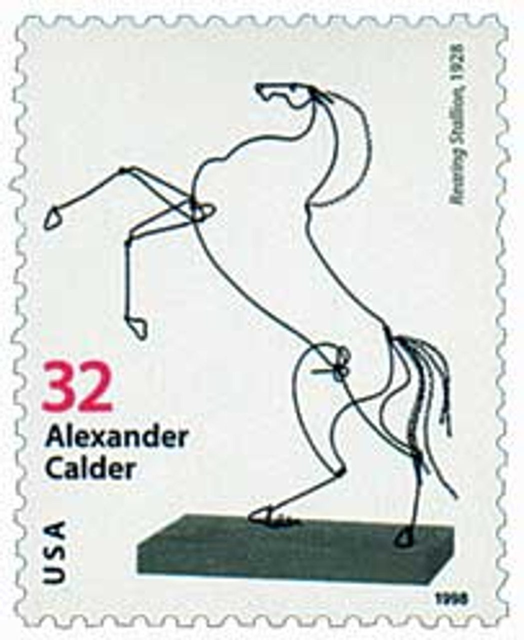 1998 32¢ Alexander Calder: Rearing Stallion