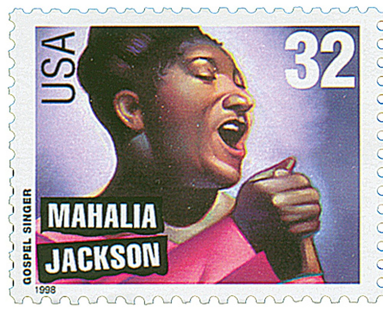 # 3216 - 1998 32c Gospel Singers: Mahalia Jackson