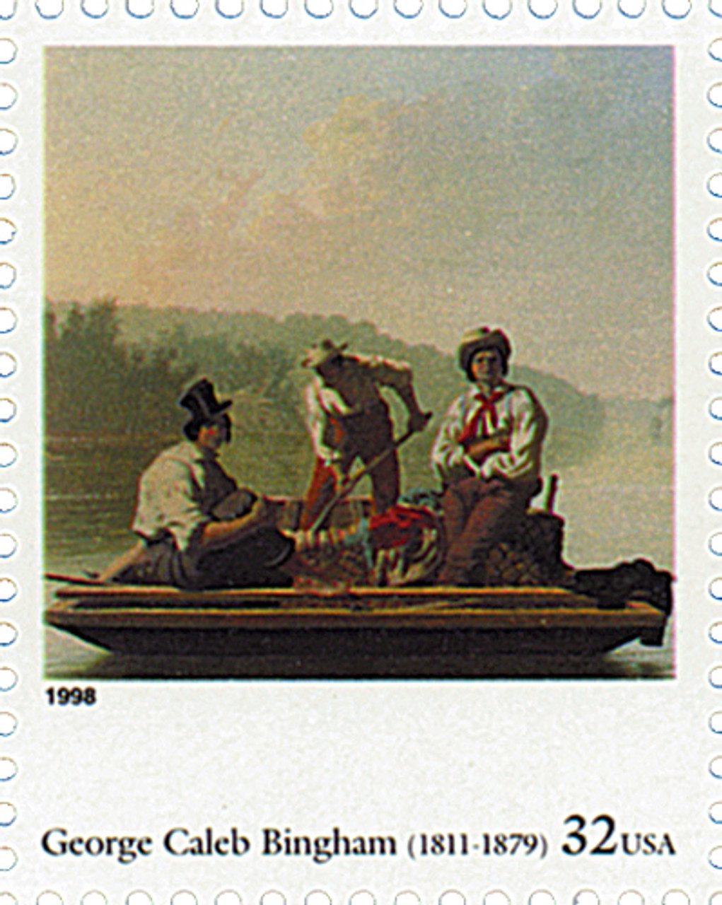 1998 32¢ Four Centuries of American Art: George Caleb Bingham