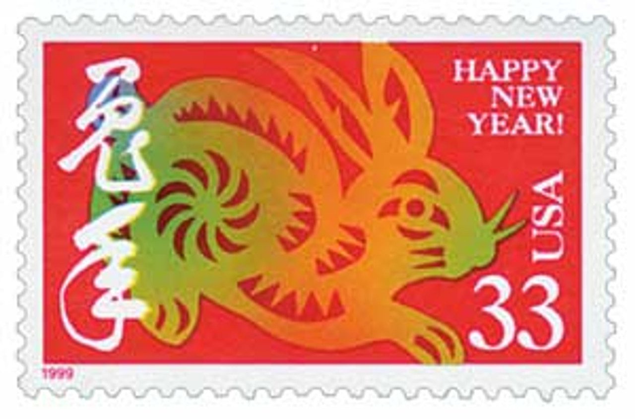 # 3272 - 1999 33c Chinese Lunar New Year - Year of the Hare