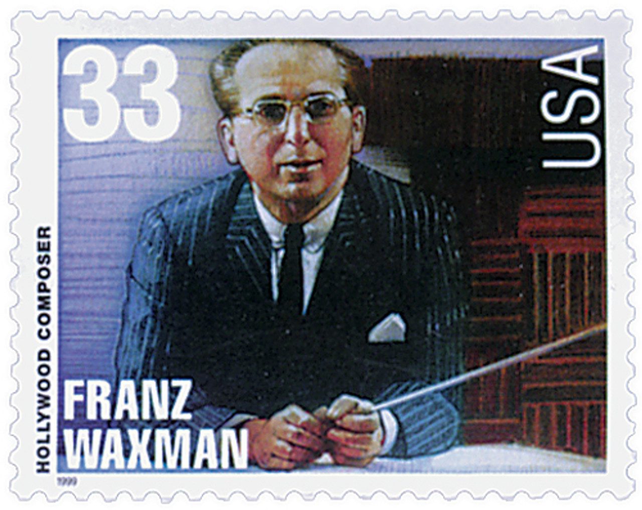 # 3342 - 1999 33c Hollywood Composers: Franz Waxman