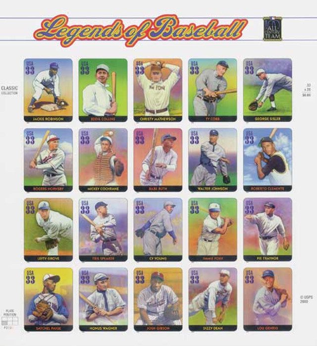 #3408 - 2000 33c Legends of Baseball