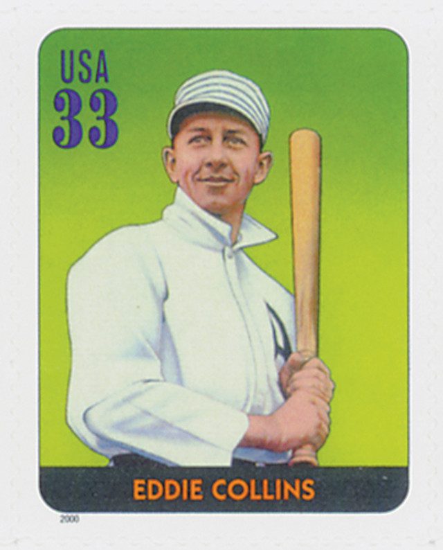 #3408b - 2000 33c Legends of Baseball: Eddie Collins