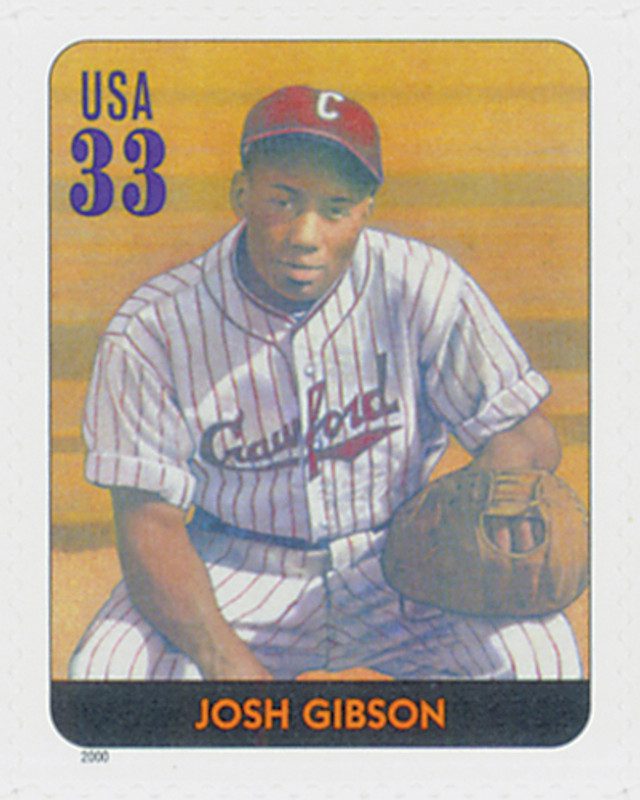 #3408r - 2000 33c Legends of Baseball: Josh Gibson