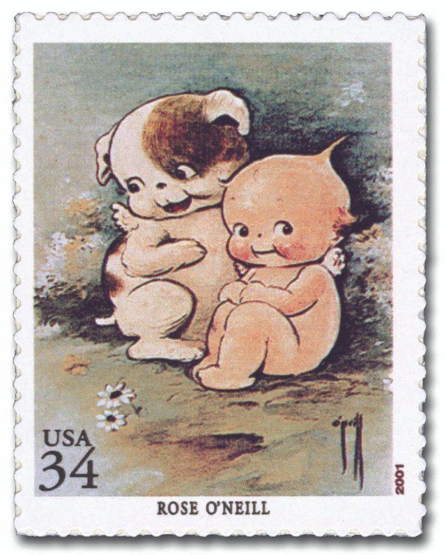 #3502i - 2001 34c American Illustrator Rose O'Neill