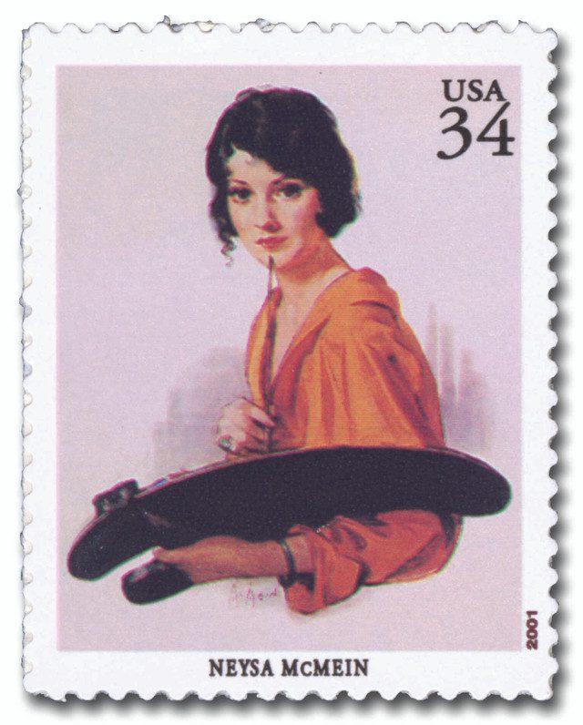 #3502m - 2001 34c American Illustrator: Neysa McMein