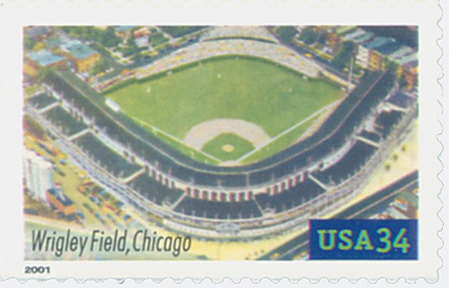 #3519 - 2001 34c Legendary Baseball Fields: Wrigley Field