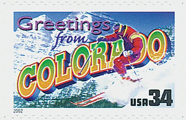 #3566 - 2002 34c Greetings From America: Colorado
