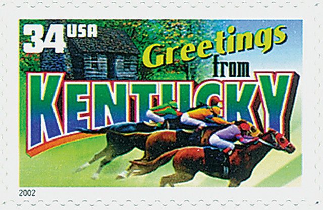 #3577
2002 34c Greetings From America: Kentucky
