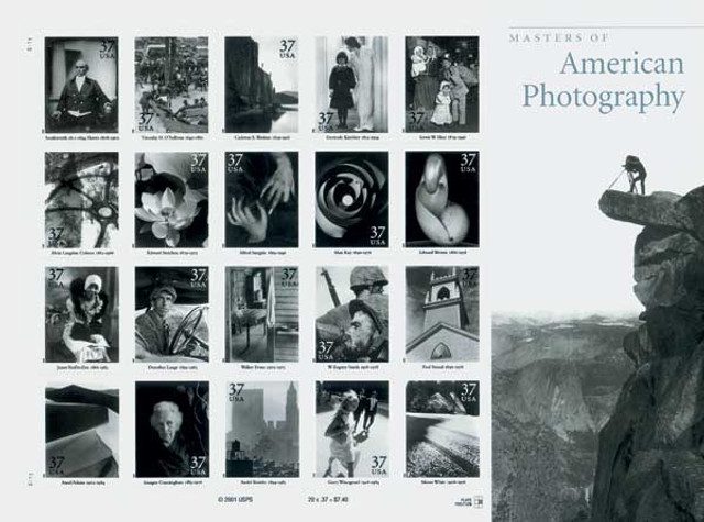#3649 - 2002 37c Masters of American Photography, s/a