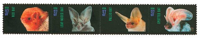 #3661-64 - 2002 37c American Bats