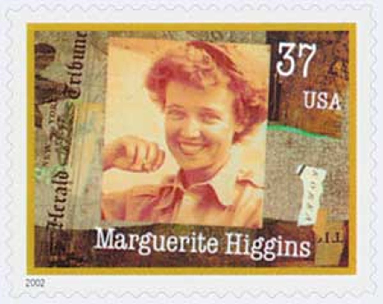 2002 37¢ Women in Journalism: Marguerite Higgins