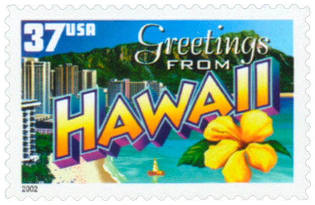 #3706 - 2002 37c Greetings from America: Hawaii
