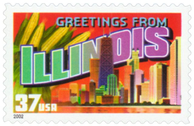 #3708
2002 37c Greetings from America: Illinois
