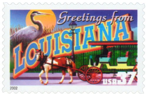 #3713
2002 37c Greetings from America: Louisiana