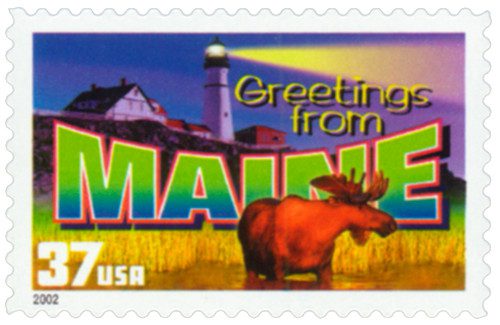 #3714
2002 37c Greetings from America: Maine