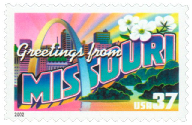 #3720 - 2002 37c Greetings from America: Missouri