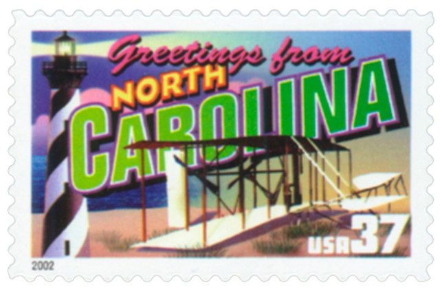 #3728 - 2002 37c Greetings from America: North Carolina