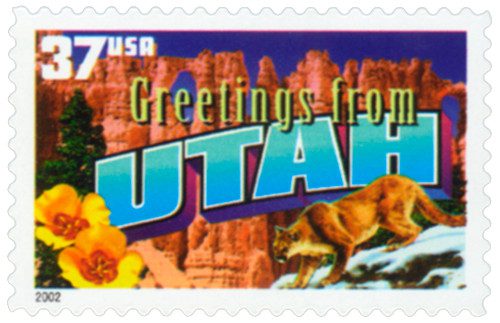 #3739
2002 37c Greetings from America: Utah