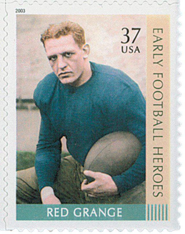 #3811 - 2003 37c Early Football Heroes: Red Grange