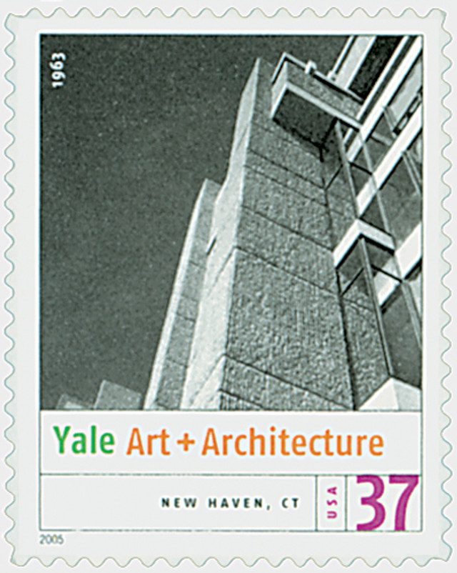#3910i - 2005 37c Modern American Architecture: Yale Art and Architecture Bldg.