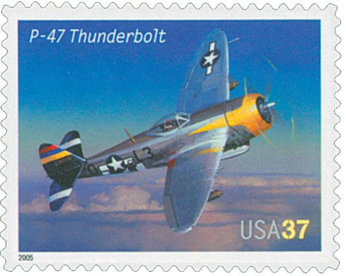 #3919
2005 37c Advances in Aviation: Republic P-47 Thunderbolt