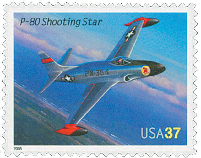 #3921 - 2005 37c Advances in Aviation: Lockheed P-80 Shooting Star