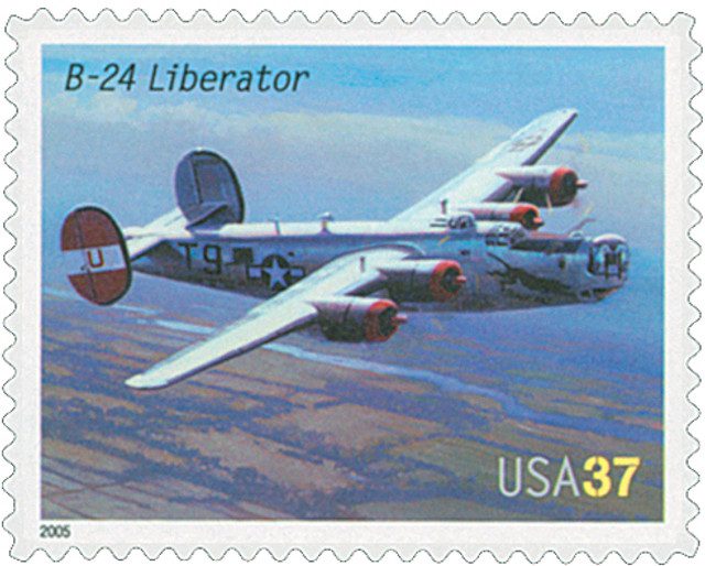 #3922 - 2005 37c Advances in Aviation: Consolidated B-24 Liberator