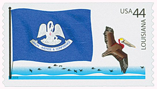 #4294 - 2009 44c Flags of Our Nation: Louisiana