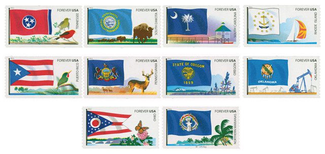#4313-22 - 2011 First-Class Forever Stamp,Flags of Our Nation: 5th Set