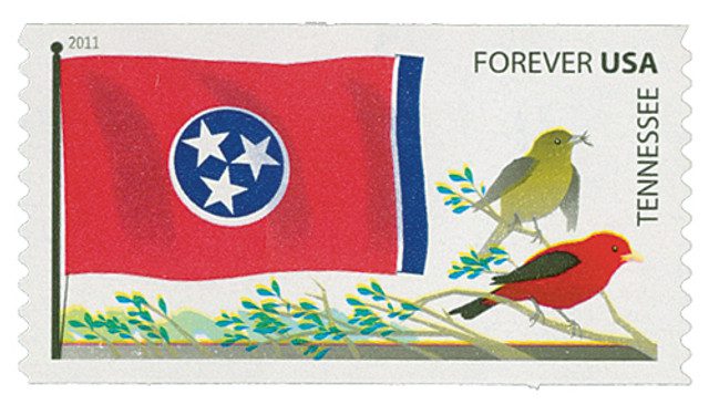 #4322 - 2011 First-Class Forever Stamp, Flags of Our Nation: Tennessee