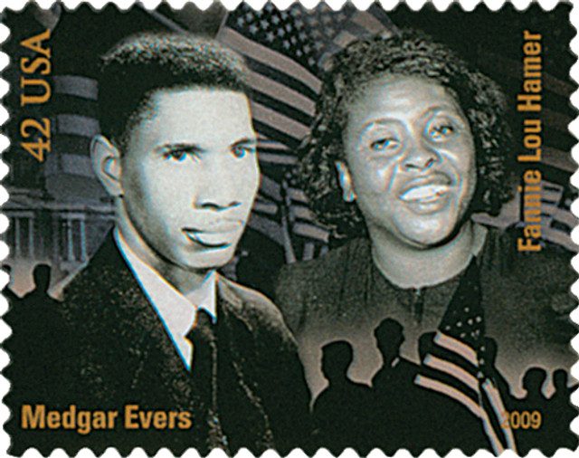 #4384e - 2009 42c Civil Rights Pioneers: Medgar Evers and Fannie Lou Hamer