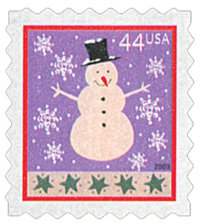 #4430 - 2009 44c Contemporary Christmas: Snowman, ATM booklet