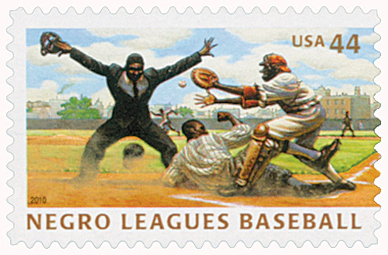 #4465 - 2010 44c Negro Leagues Baseball: Play at the Plate