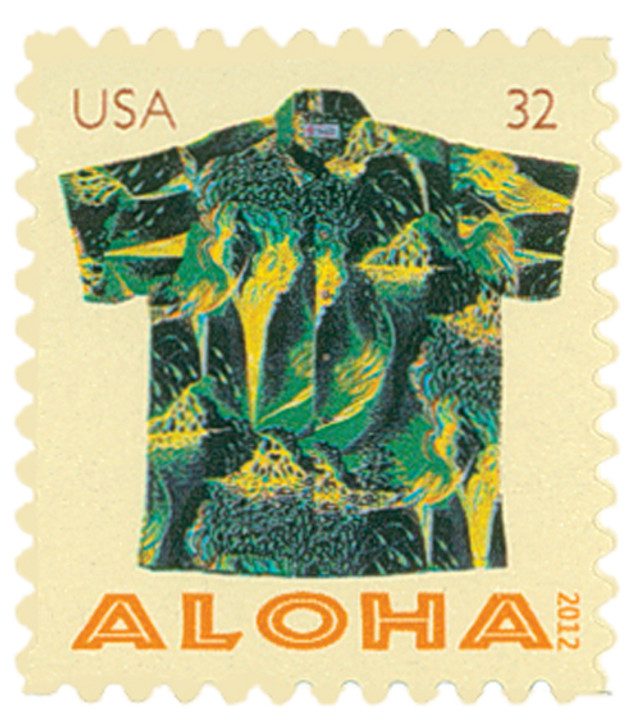 #4595 - 2012 32c Aloha Shirts: Kilauea Volcano