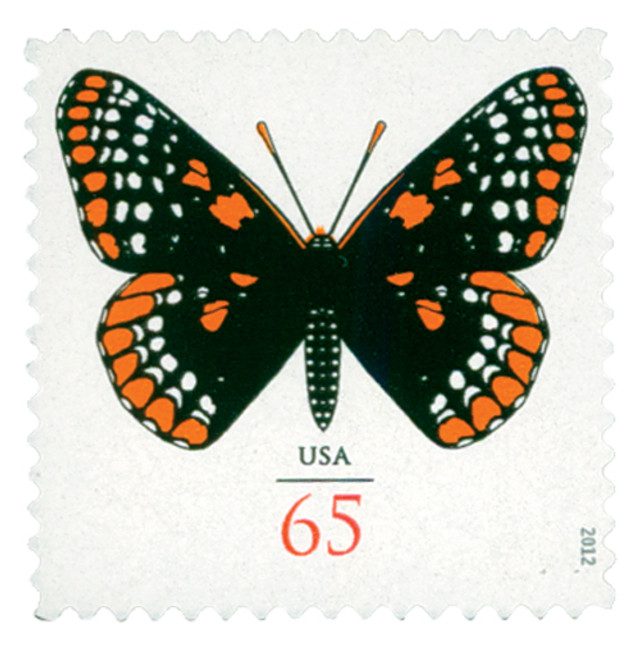 #4603 - 2012 65c Baltimore Checkerspot Butterfly