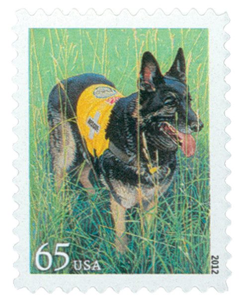 #4607
2012 65c Dogs at Work: Search and Rescue Dog